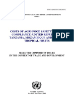 Costs of Agri-Food Safety and SPS Compliance: United Republic of Tanzania, Mozambique and Guinea: Tropical Fruits