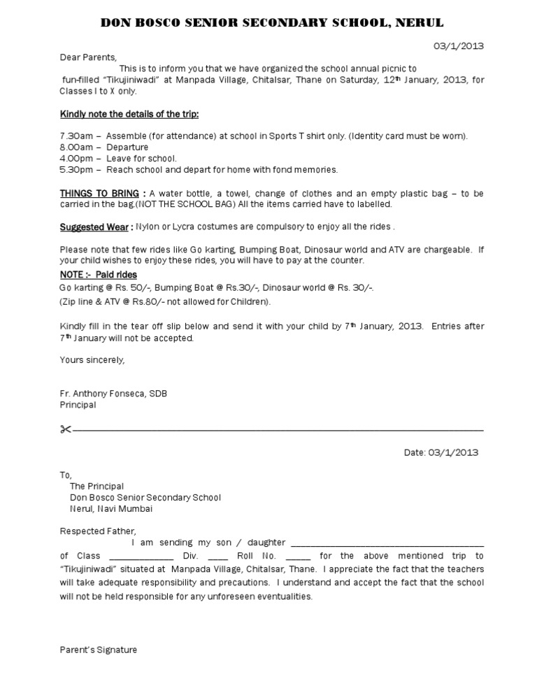 Write a letter to your father asking permission to join the trip mahabaleshwar image