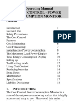 Operating Manual Cost Control - Power Consumption Monitor