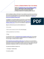 Tratamiento Para Curar La Diabetes Mellitus Tipo 2 Con Batata