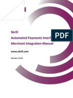 Skrill Payments Interface Manual