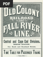 1888-10-22: Boston - Cape Cod Timetable - Old Colony RR