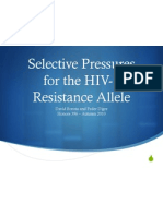 Selective Pressures For The Hiv-1 Resistance Allele