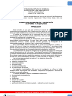 Normas UNERMB de elaboración y presentación de Informes de Investigación 2005