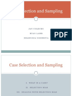 Case Selection and Sampling Techniques