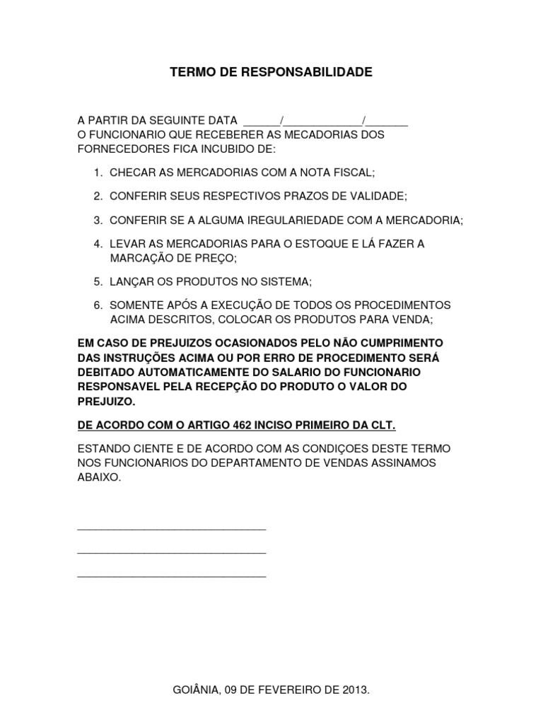 Termo de responsabilidade de uso de epi pdf business vrogue co
