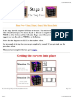 Stage 1: The Top Face