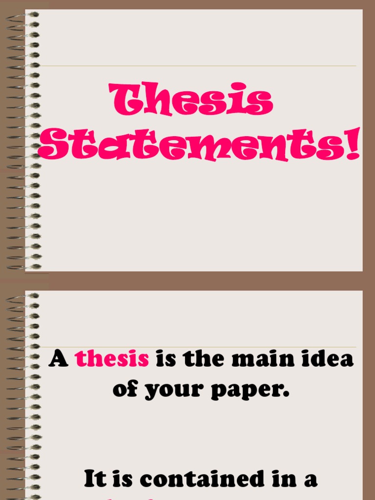 Thesis Statements Powerpoint Pdf Thesis Essays