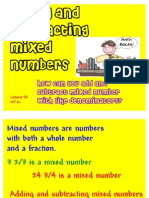Lesson 58 Add and Subtract Mixed Numbers
