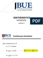 Continuous and Discontinuous Functions in Mathematics