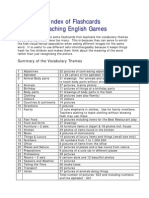 Flashcard Index