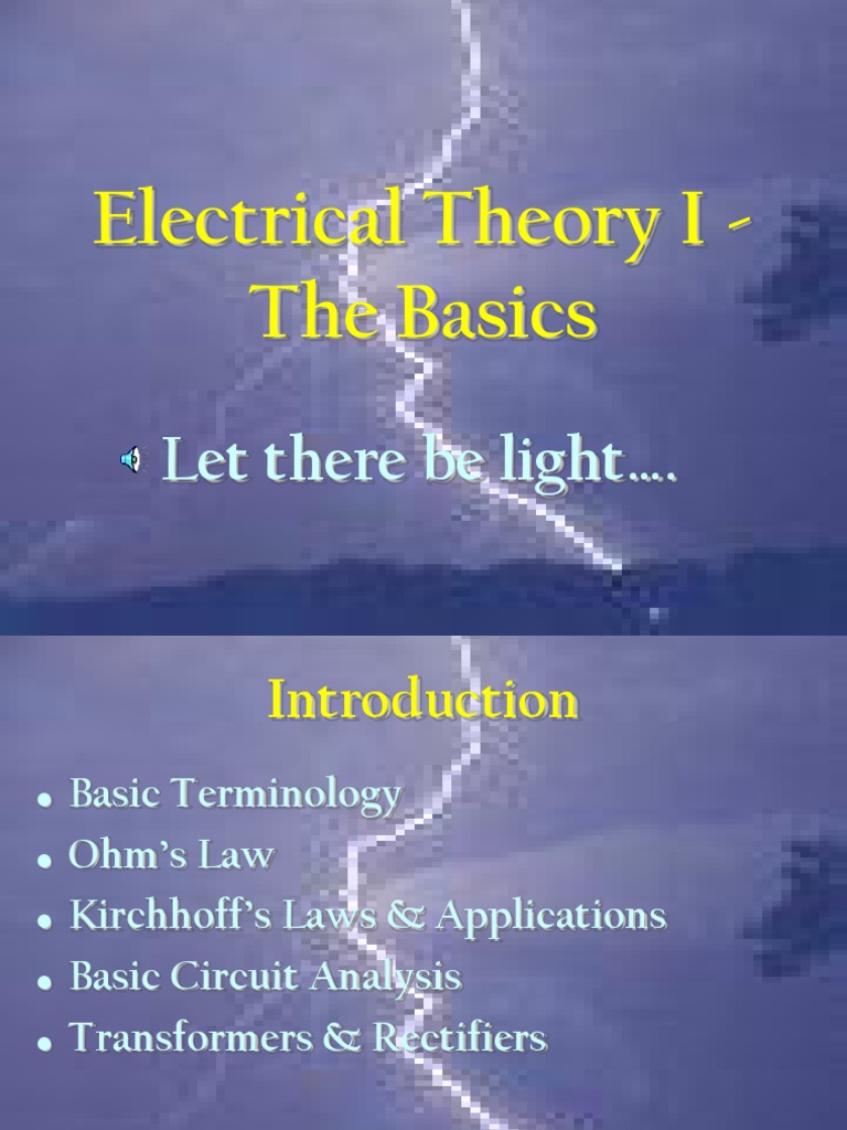 Lesson 15 Electrical Theory Induction Electric