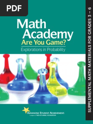 Math Academy Are You Game | Pdf | Probability | Mentorship
