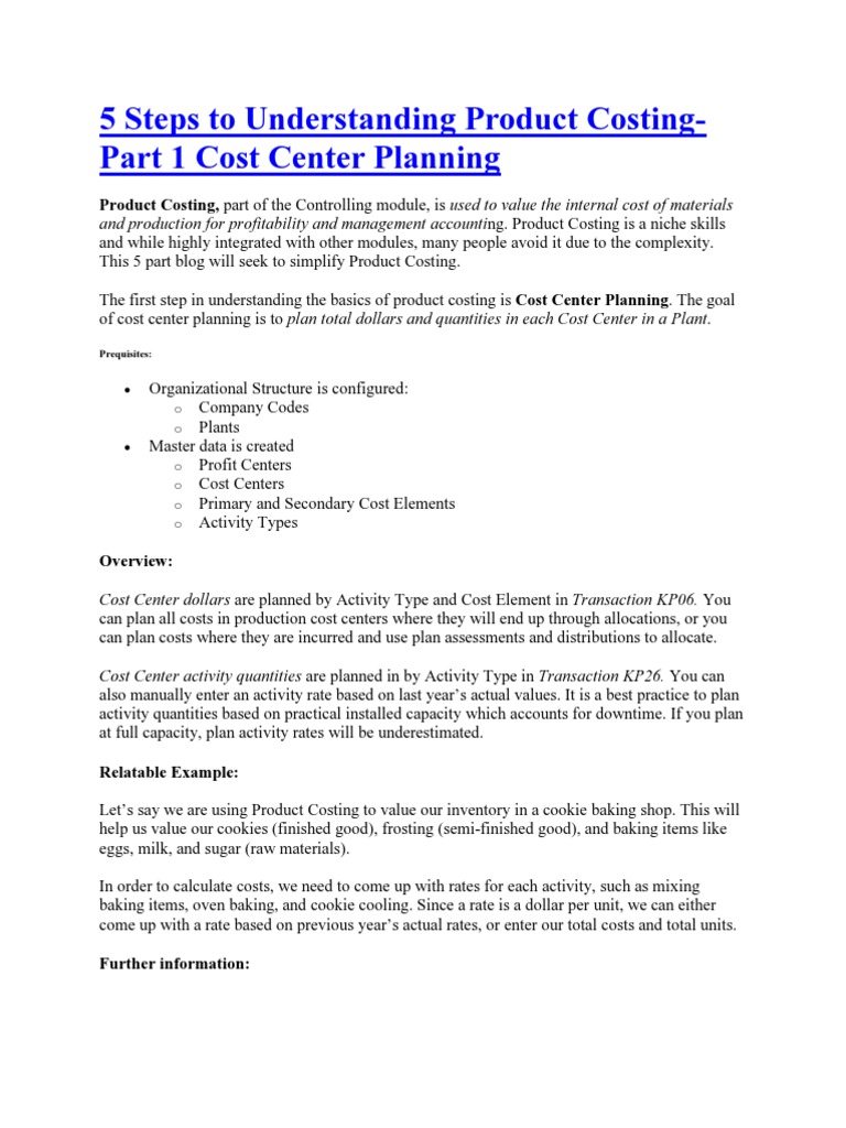 Simplifying Product Costing Steps | PDF | Inventory | Cost Of Goods Sold