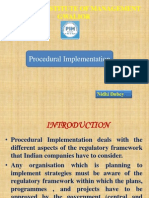 Procedural Implementation: Prestige Institute of Management Gwalior