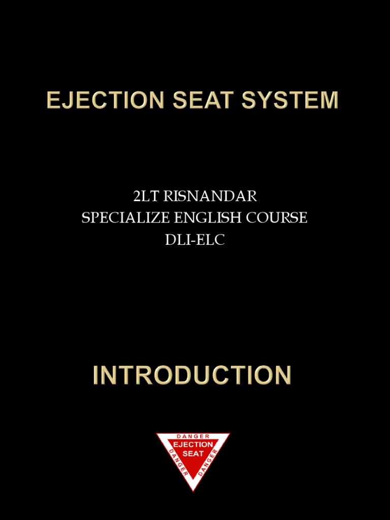 Helicopter Ejection Seat Overview | PDF | History