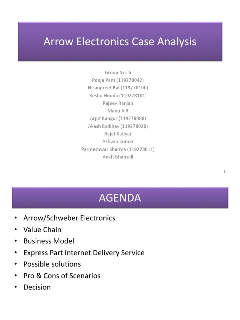 Arrow Electronics Inc PDF Supply Chain Sales