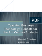 Teaching Business Technology Subjects For The 21st-Malaza