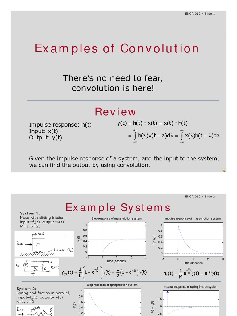 Convolution Examples | PDF