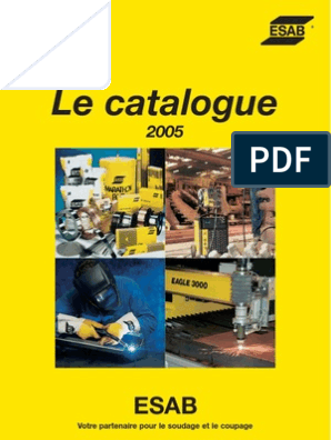 Catalogue ESAB PDF, PDF, Soudage