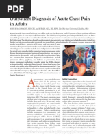 Outpatient Diagnosis of Acute Chest Pain in Adults