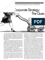 Corporate Strategy - The Quest For Parenting Advantage