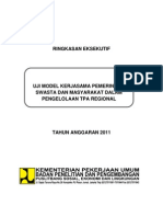 Uji Model Kerjasama Pemerintah, Swasta, & Masyarakat Dalam Pengelolaan TPA Regional by Lipi