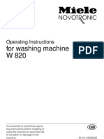 Miele w820 Novotronic Washing Machine