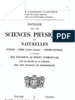 Notions de Sciences Physiques Et Naturelles (1902)