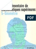 Cours Élémentaire de Mathématiques Supérieures - 5 Géométrie