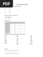 1ºESO - Preparacion Examen Fracciones