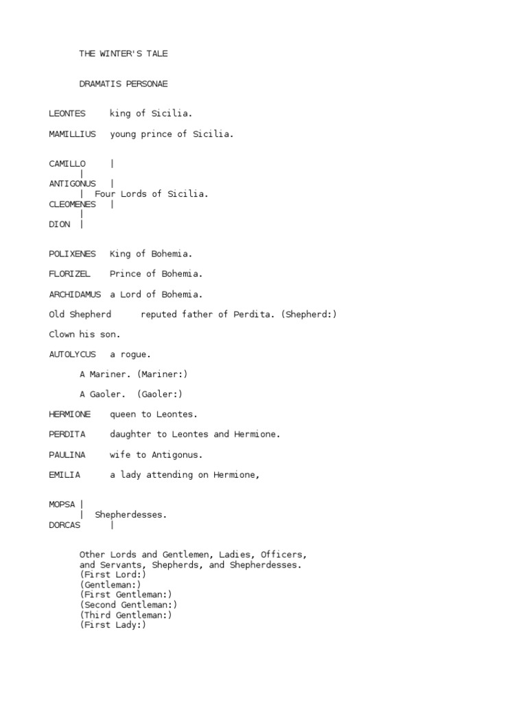 Download William Shakespeare - A Winter's Tale