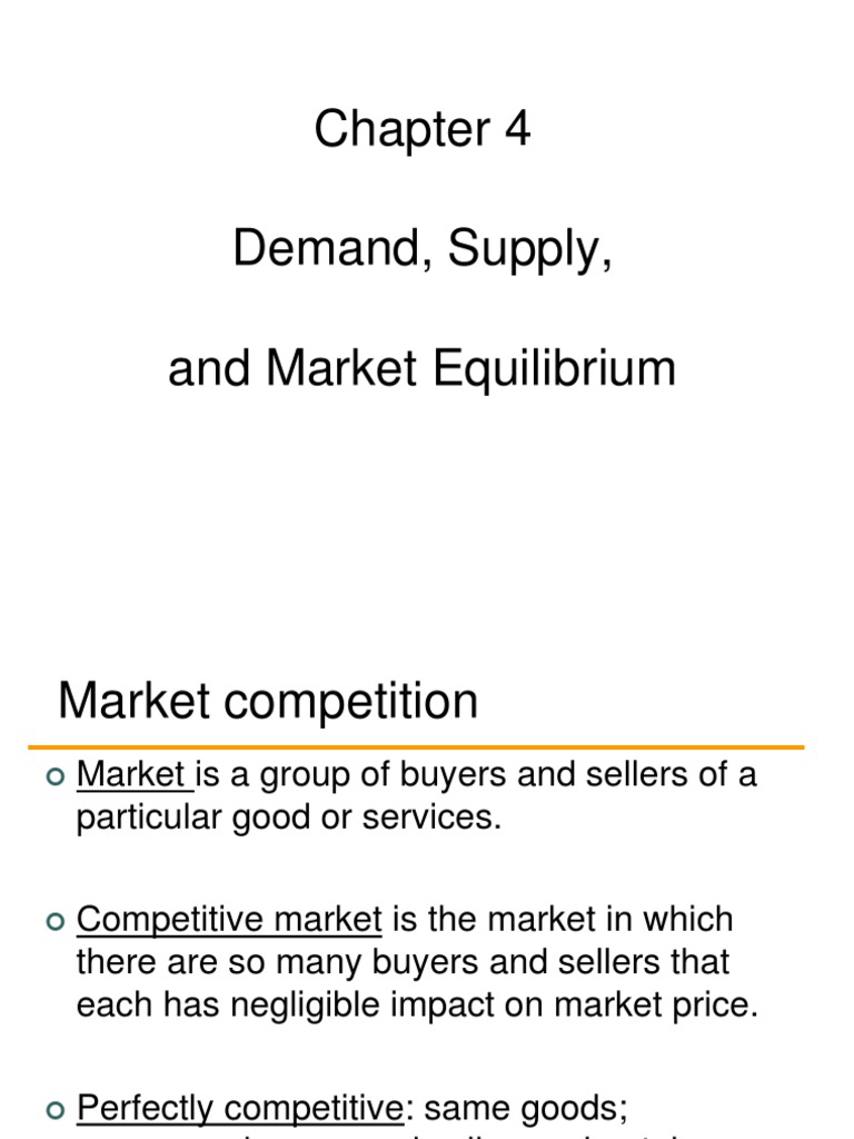 Demand, Supply, and Market Equilibrium | PDF | Supply (Economics) | Demand