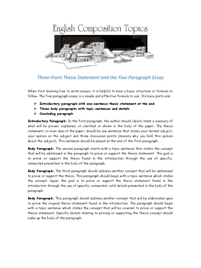 how to teach the five paragraph essay pdf
