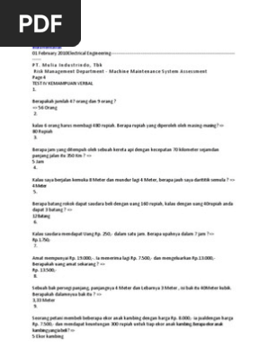 121088032 Soal Psikotest