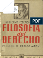 Hegel, G W F - Filosofia Del Derecho