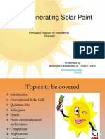 Solar Paint That Generates Electricity