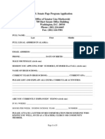 U.S. Senate Page Program Application Form