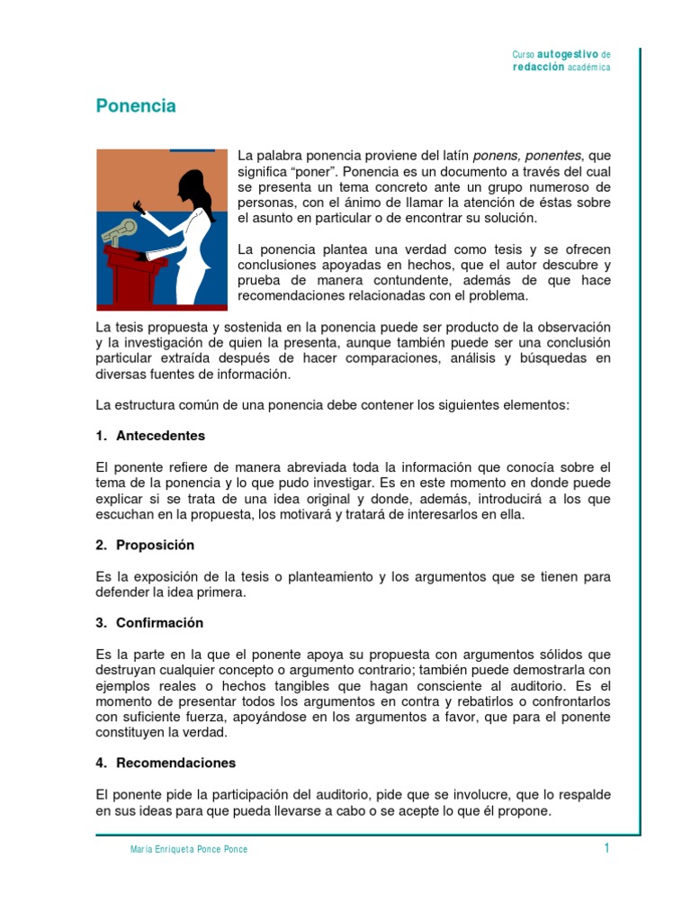 Estructura y Ejemplo de Ponencia | PDF | Proposición | Verdad