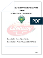 Stratgic Brand Management Report Titled Re Branding of Lifebuoy
