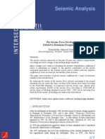 Seismic Analysis: The Seismic Force Development Related To Romanian Designing Codes