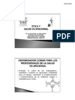 Etica y Salud Ocupacional (1