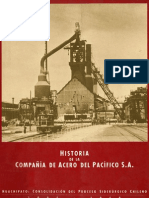 HISTORIA DE LA COMPAÑIA DE ACERO DEL PACIFICO. HUACHIPATO: Consolidación Del Proceso Siderúrgico Chileno. 1905 - 1950