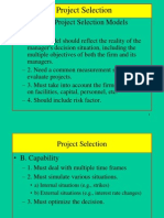 Project Selection: I. Criteria For Project Selection Models - A. Realism