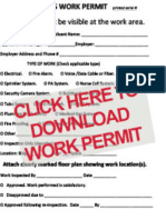 Facilities Work Permit