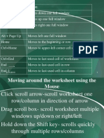 Command in MS Excel