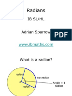 Radians: Ib SL/HL Adrian Sparrow