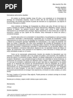 Carta de Motivacion - Modelo A ESP