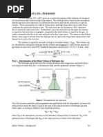 The Molar Volume of A Gas