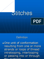 Stitch Classes and Stitch Defects